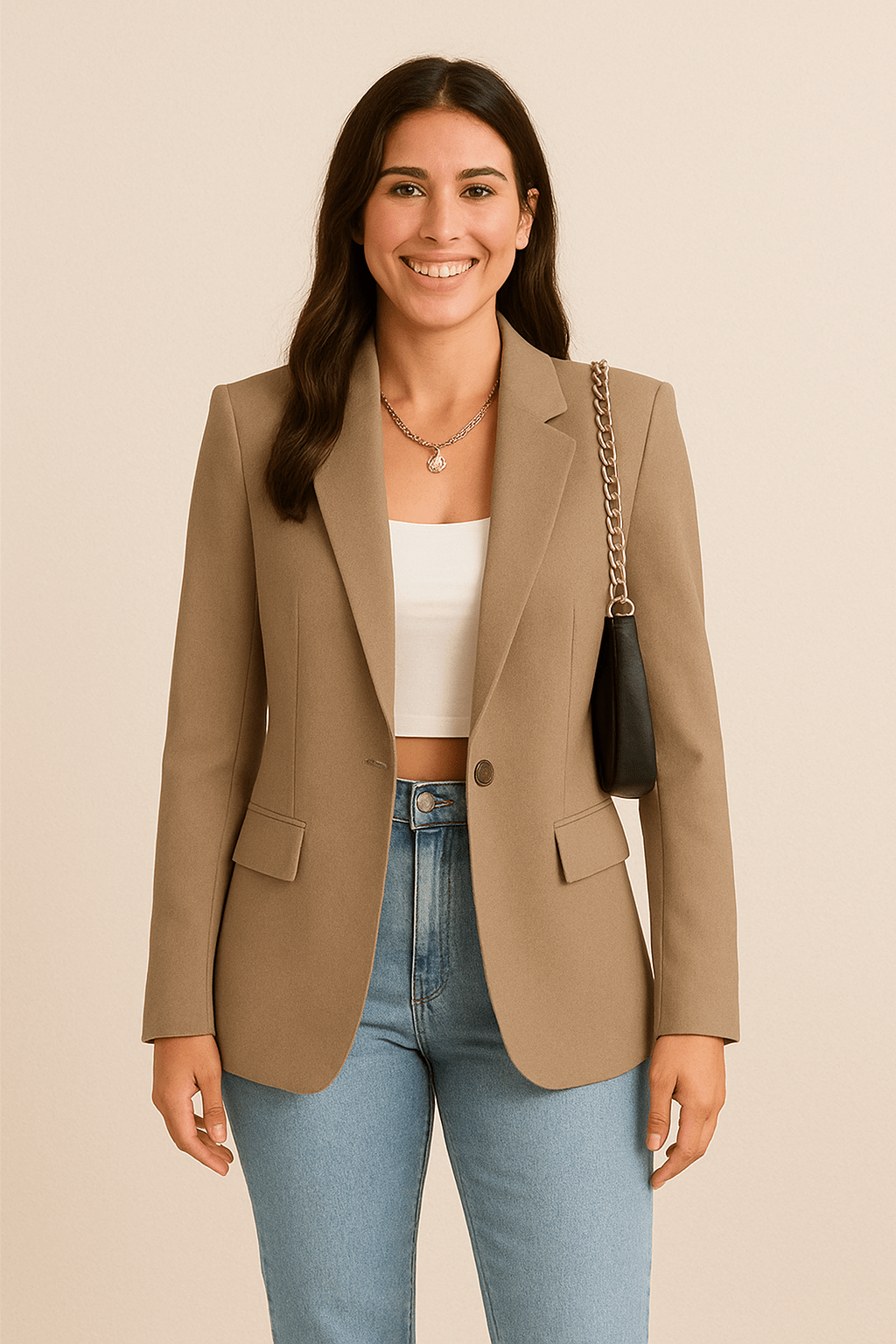Women’s Fashion Blazer – Tailored Streetwear Chic Jacket