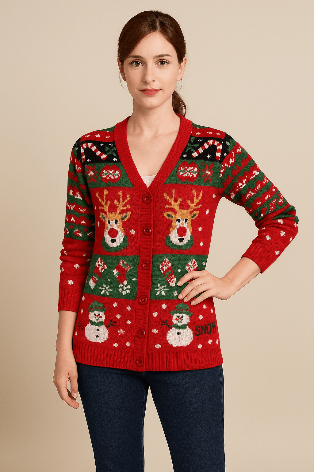 Festive Christmas Cardigan – Cozy, Fun & Holiday Ready