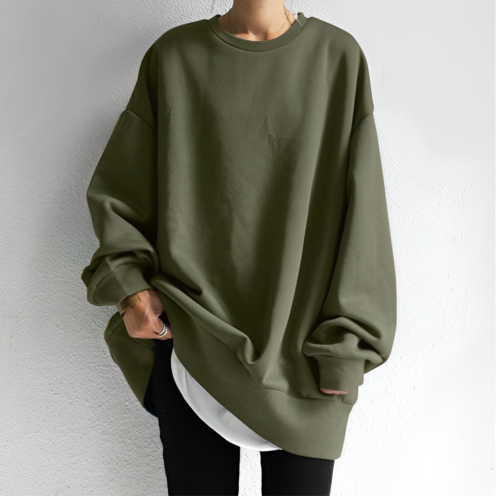 Ultra-Soft Oversized Crewneck Sweatshirt – Relaxed Streetwear Fit