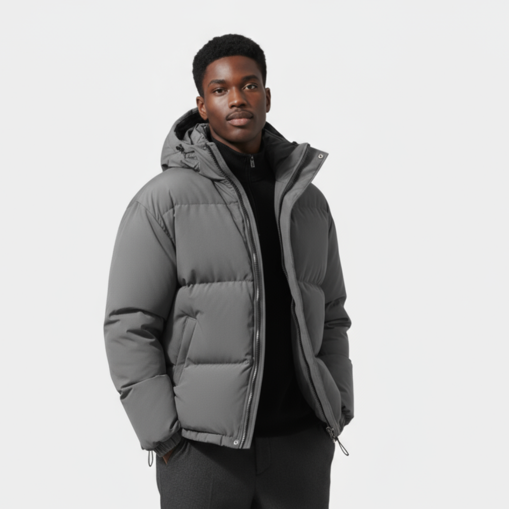 Men’s Essential Puffer Jacket – Warm Lightweight