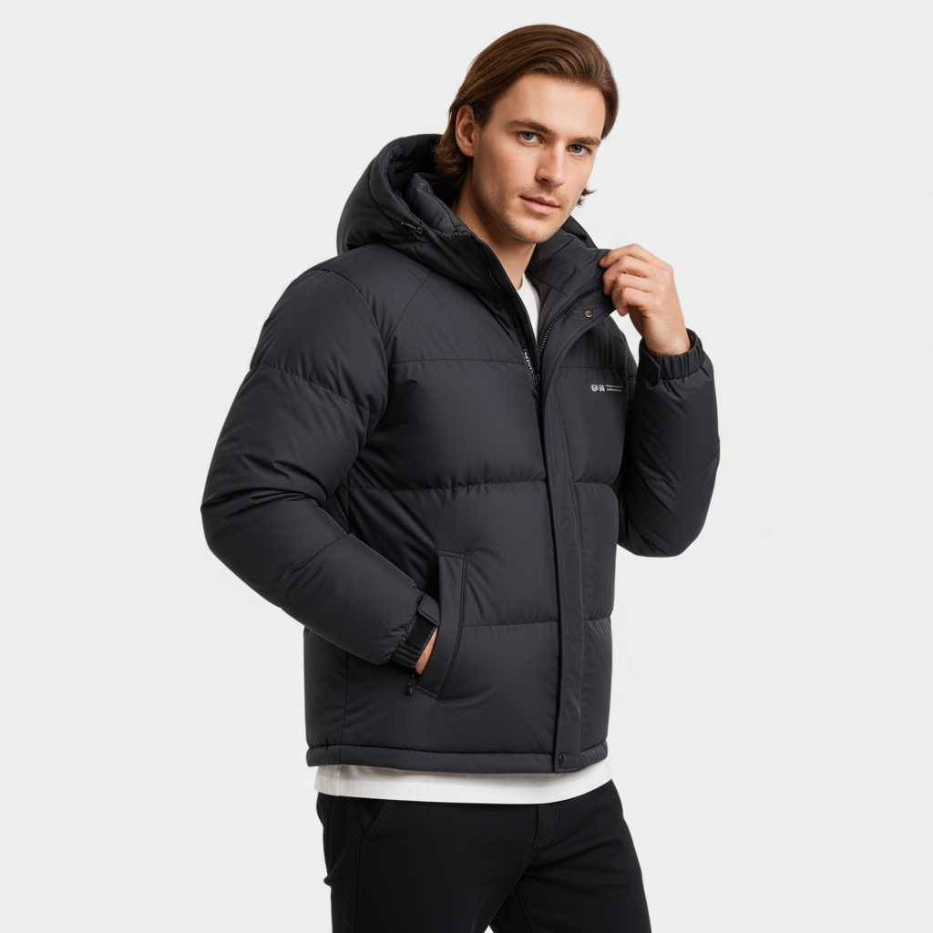 Men’s Insulated Puffer Jacket – Ultra-Warm, Windproof & Winter Essential