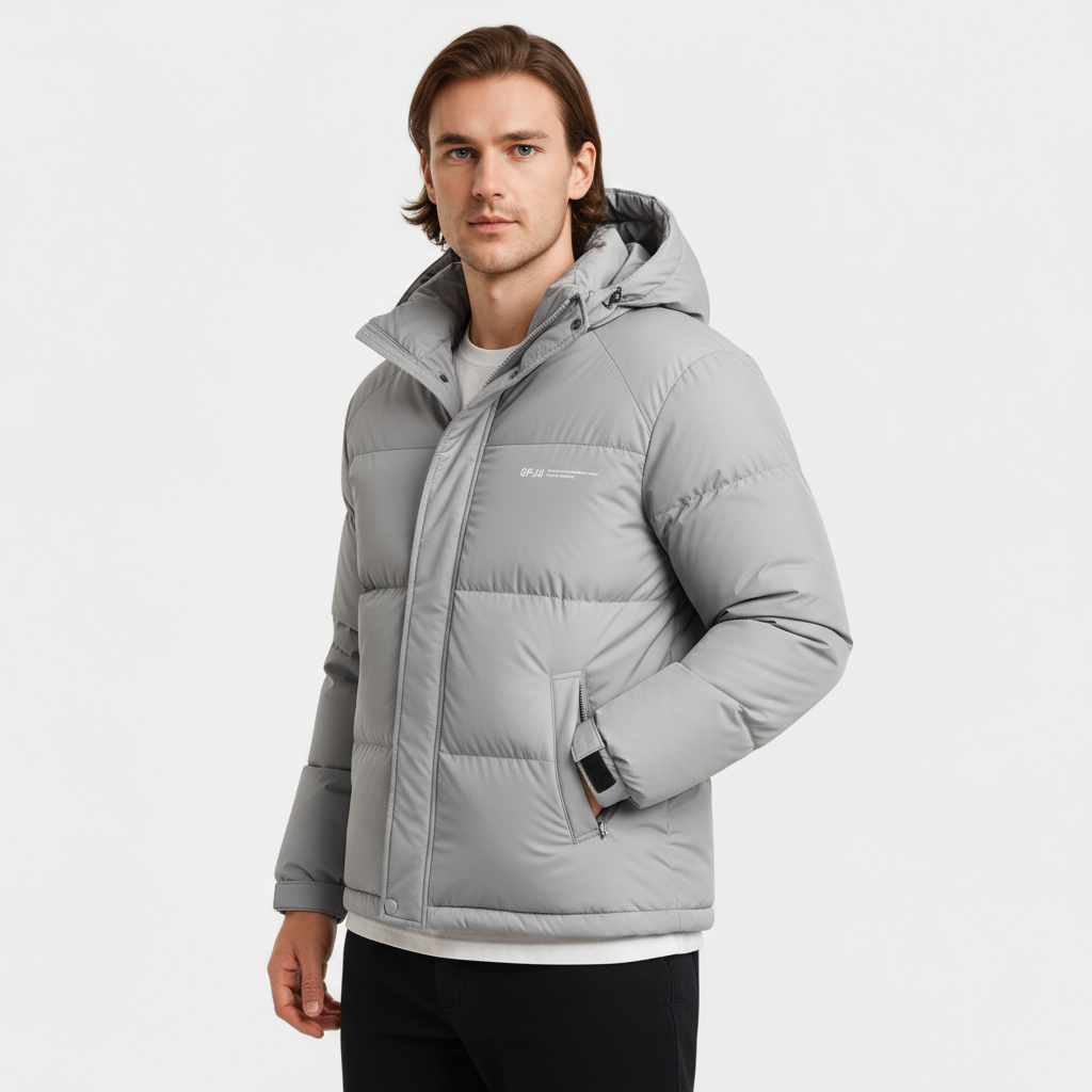 Men’s Insulated Puffer Jacket – Ultra-Warm, Windproof & Winter Essential