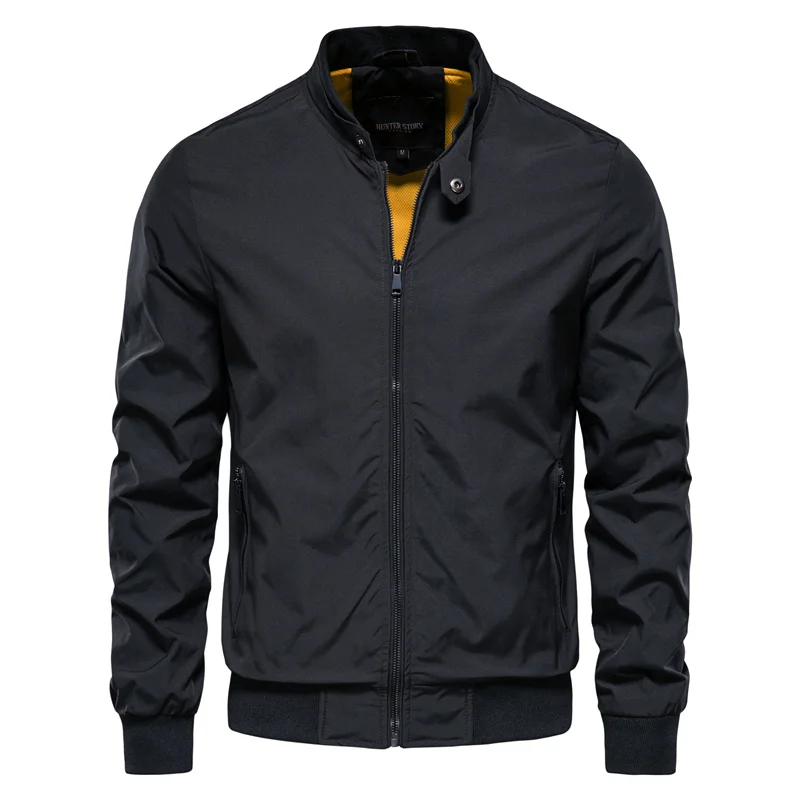 Men’s Modern Stand Collar Jacket – Sleek Fit & Everyday Versatility