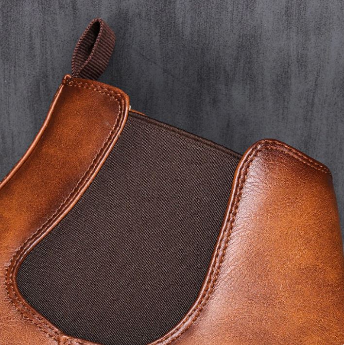 Men’s Classic Leather Chelsea Boots – Timeless Design & Everyday Comfort