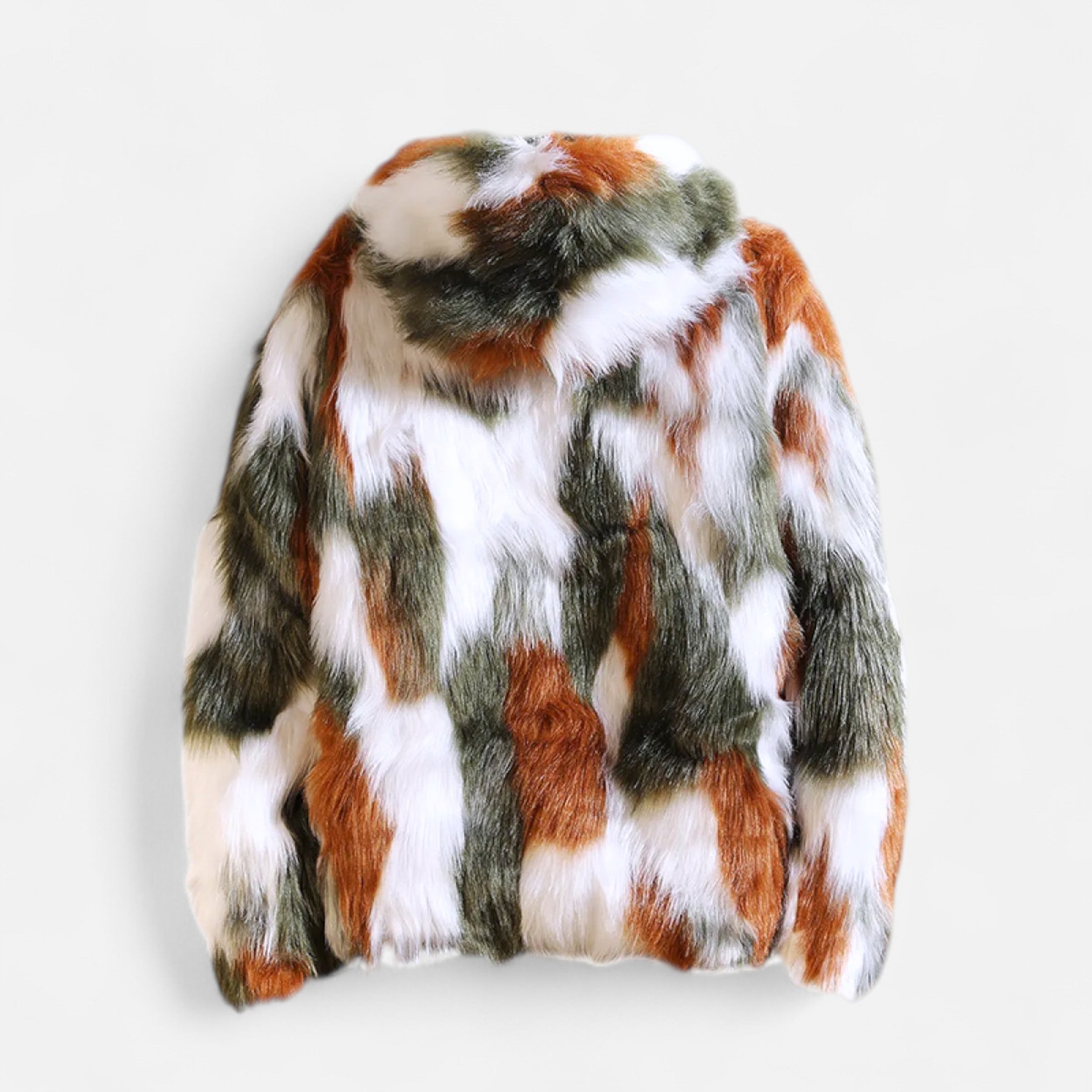 Men’s Premium Faux Fur Hooded Jacket – Luxury Winter Edition