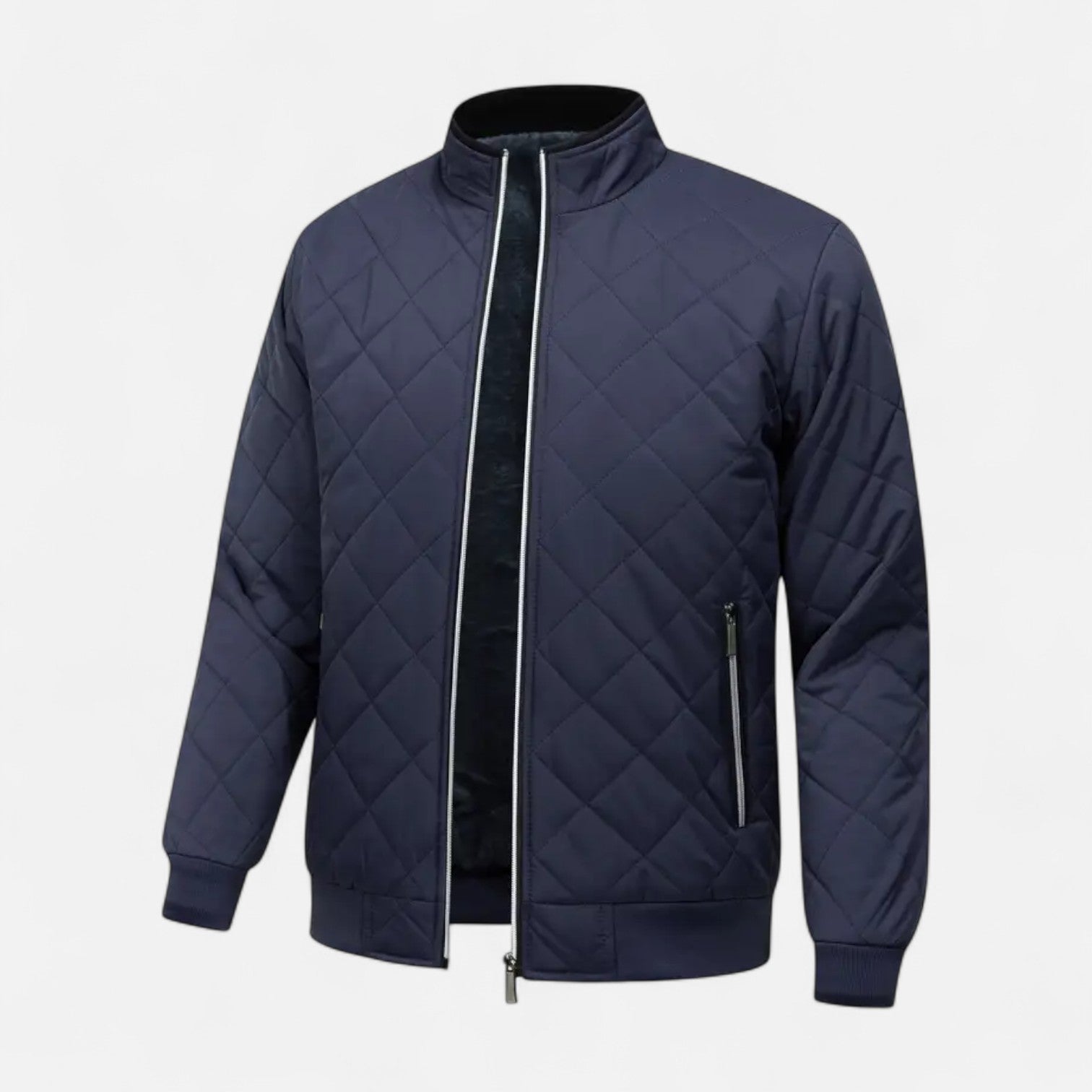 Dorevelle | Men’s Quilted Jacket – Fleece-Lined Elegance