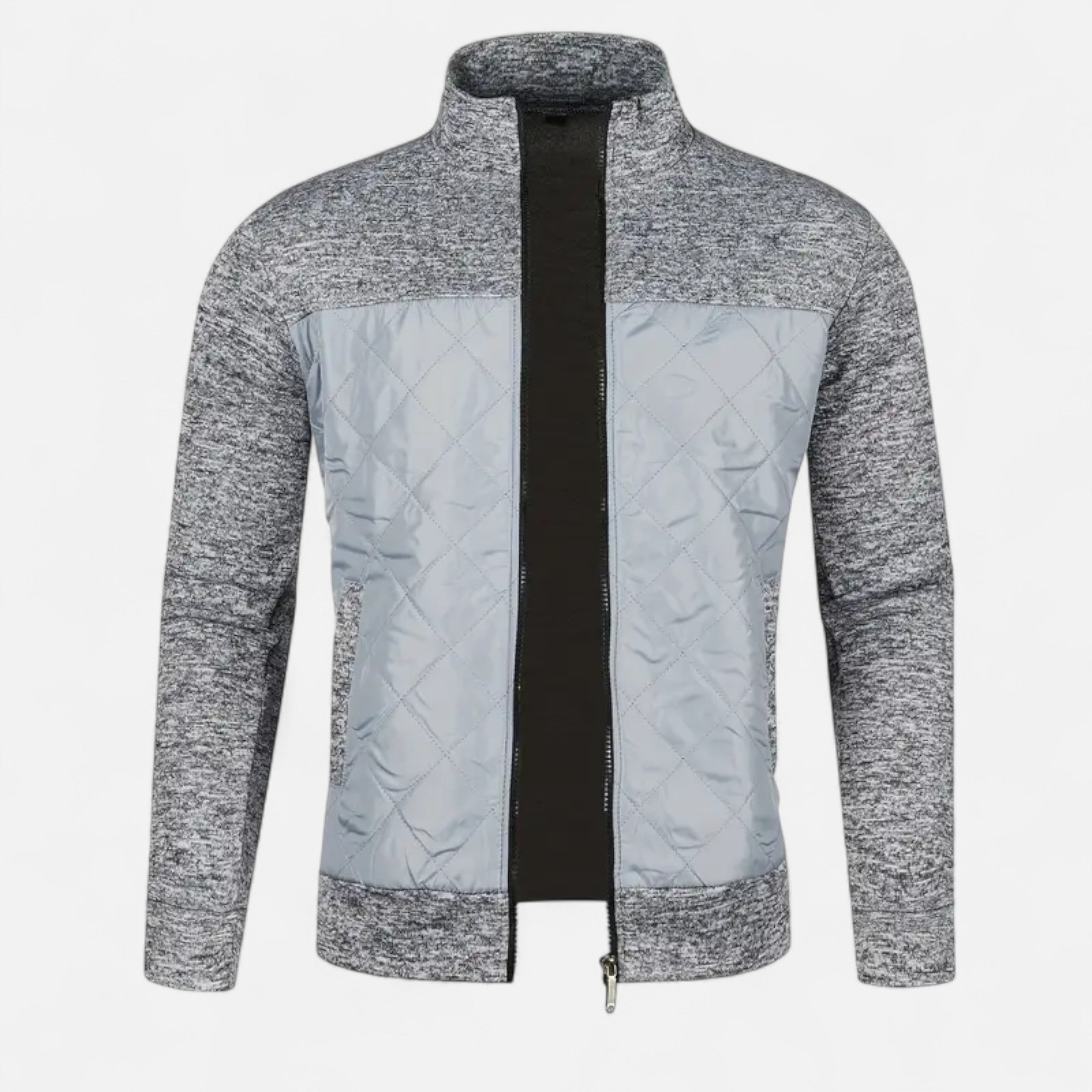 Dorevelle | Men’s Zip Jacket – Refined Knit Autumn Elegance