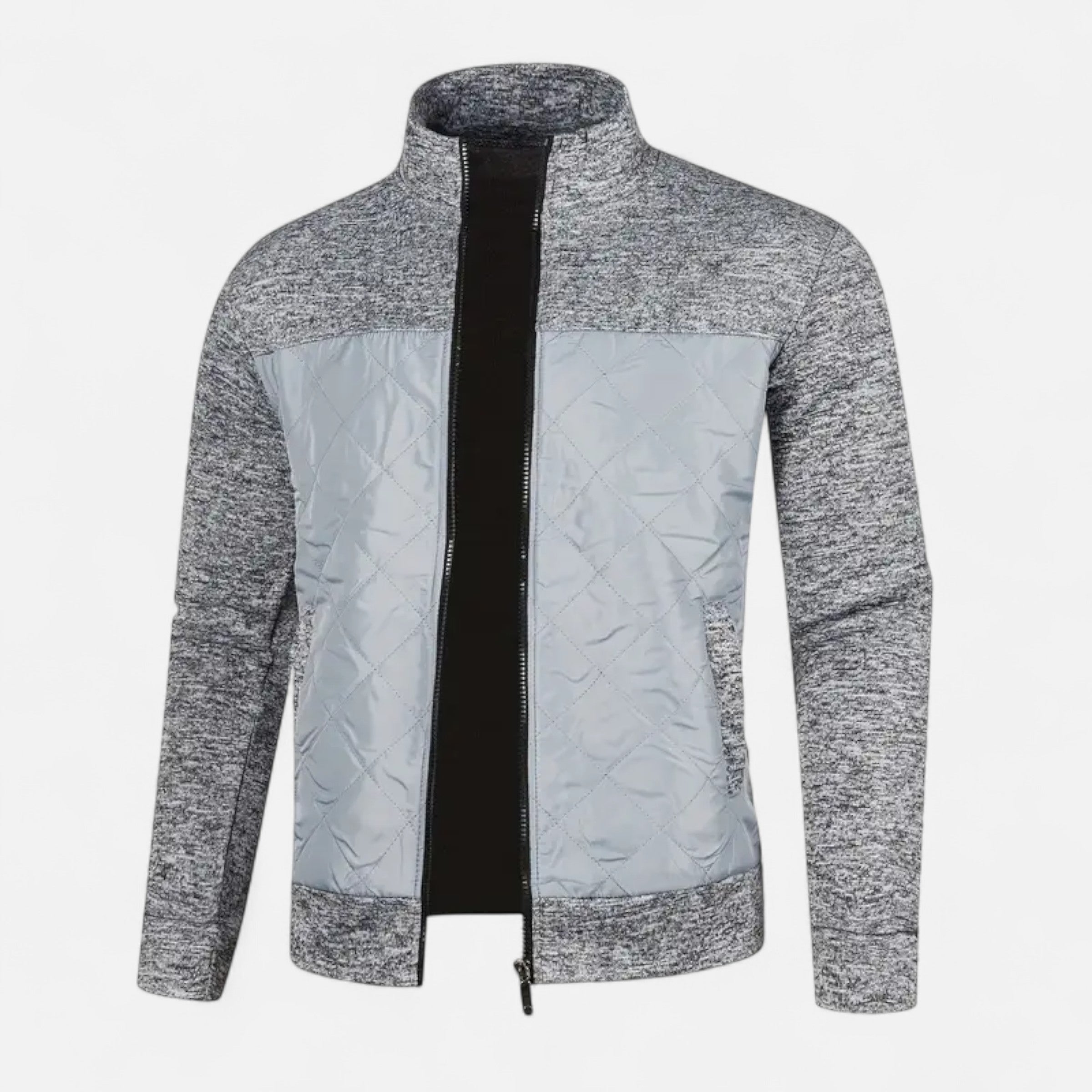 Dorevelle | Men’s Zip Jacket – Refined Knit Autumn Elegance