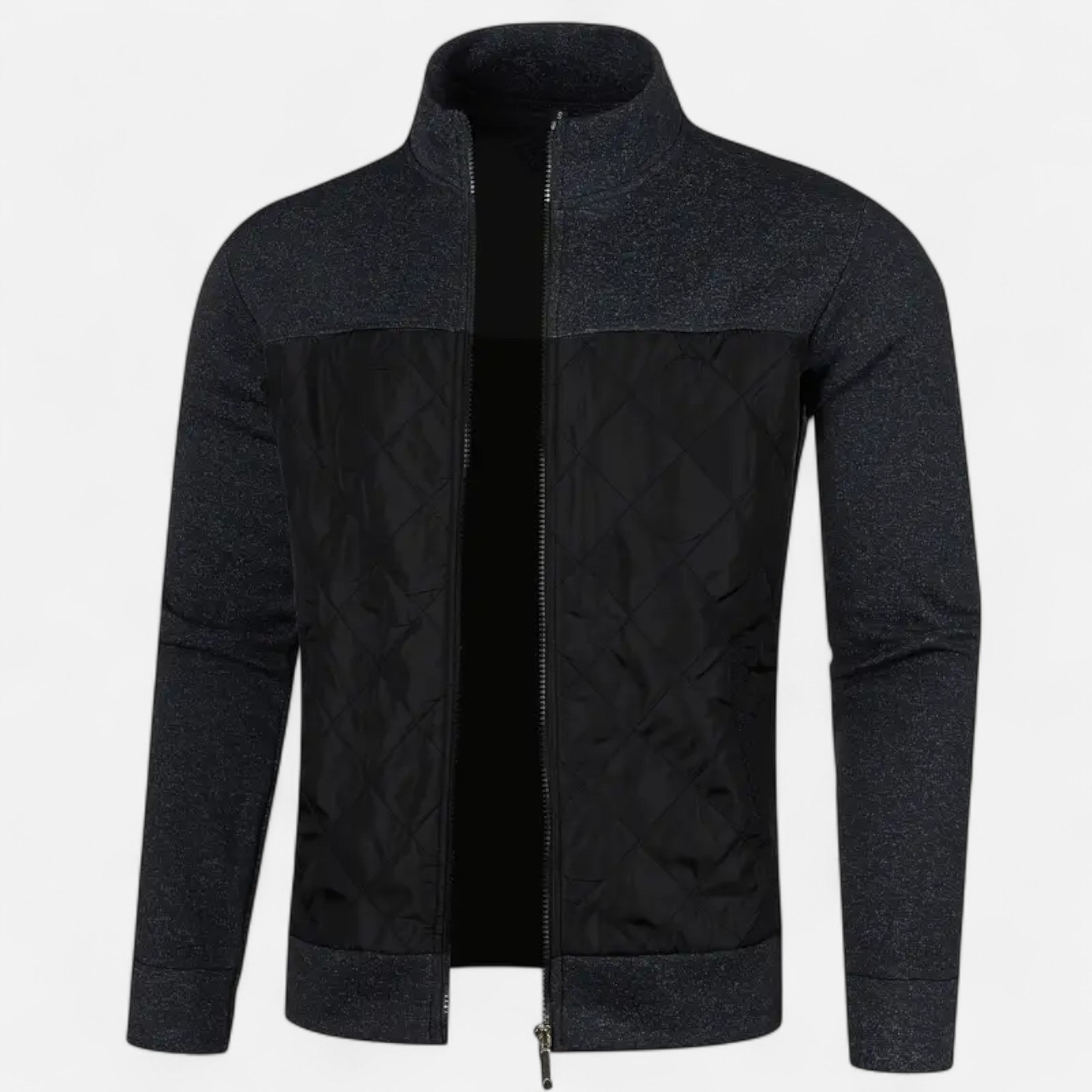 Dorevelle | Men’s Zip Jacket – Refined Knit Autumn Elegance