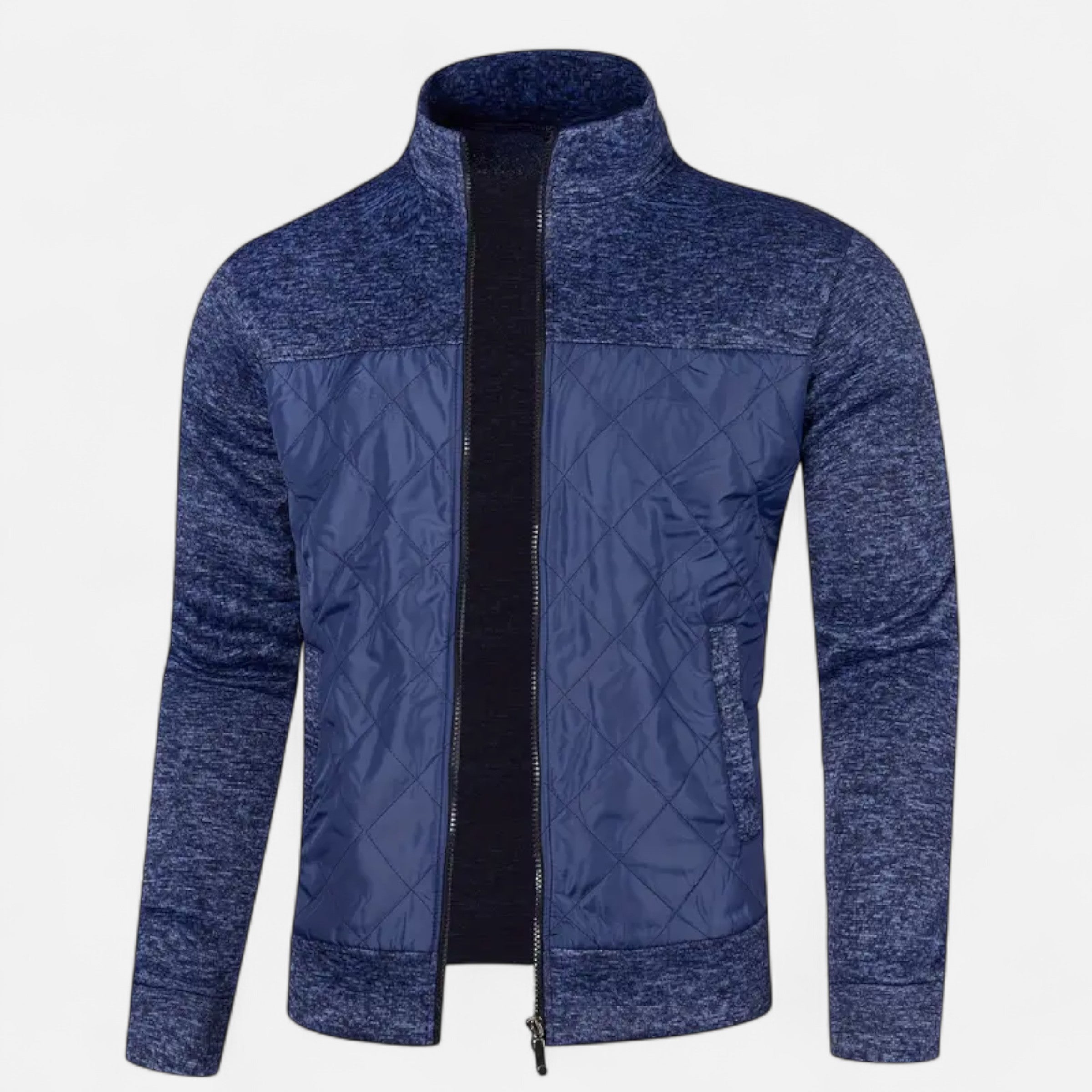 Dorevelle | Men’s Zip Jacket – Refined Knit Autumn Elegance