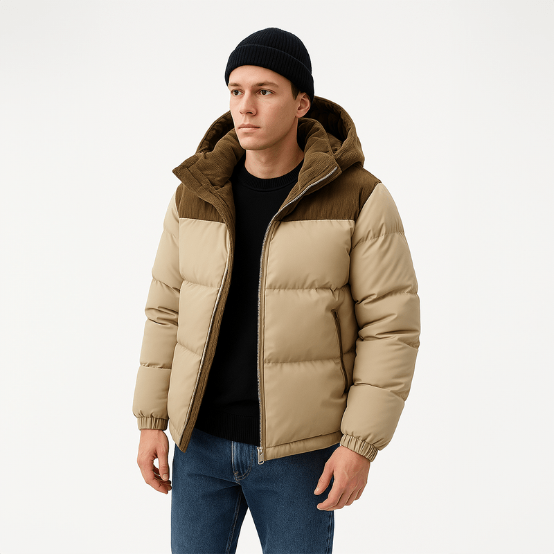 Men’s Heavyweight Puffer Jacket – Ultra-Warm, Windproof & Winter Ready