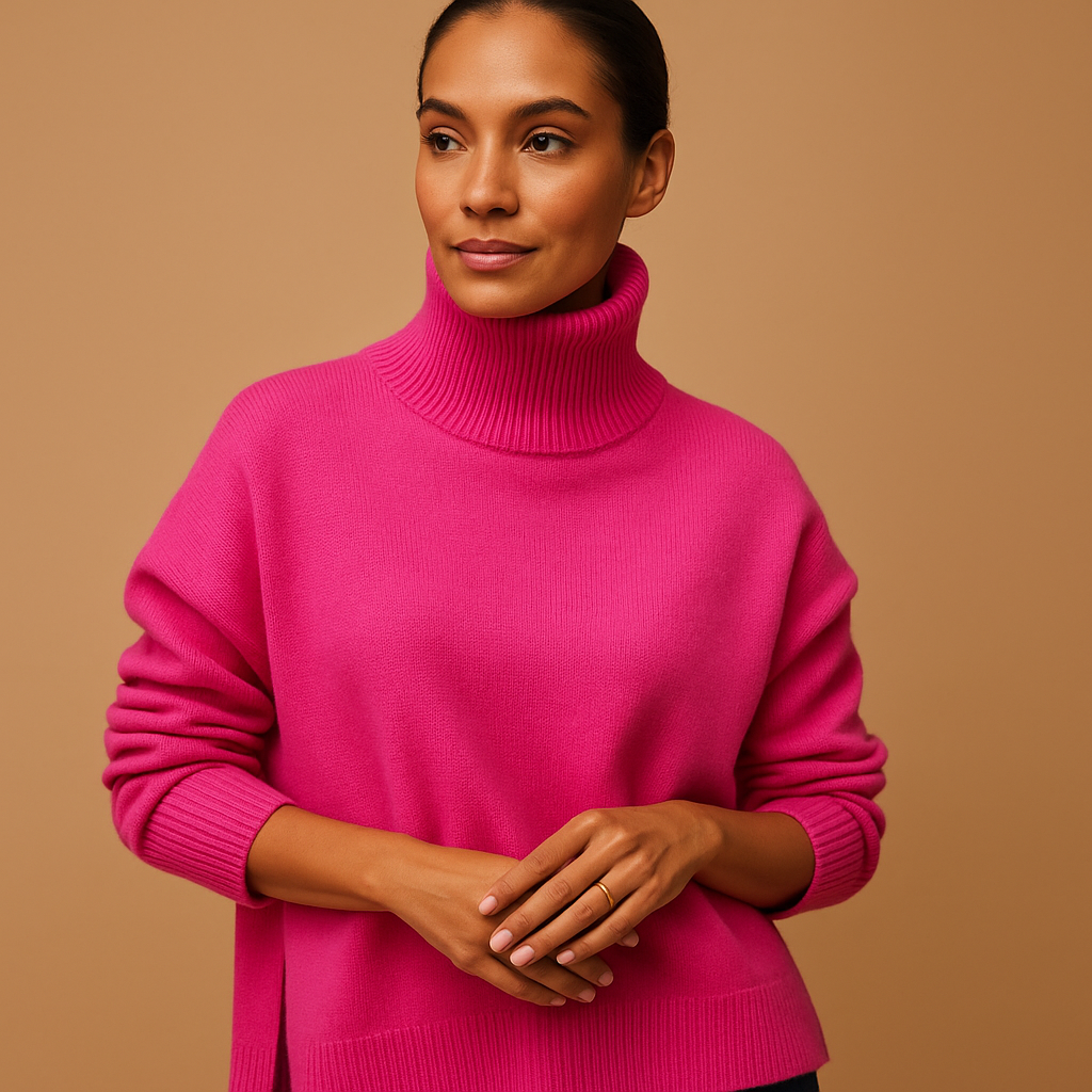 Classic Turtleneck Knit Sweater – Soft, Warm & Elegant Fit