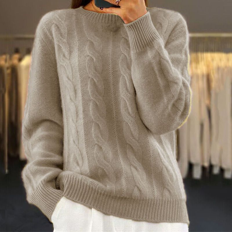Soft Cable Knit Cozy Sweater – Warm, Stylish & Everyday Comfort