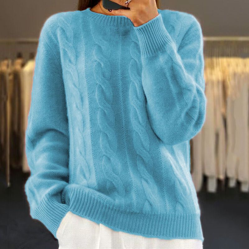 Soft Cable Knit Cozy Sweater – Warm, Stylish & Everyday Comfort