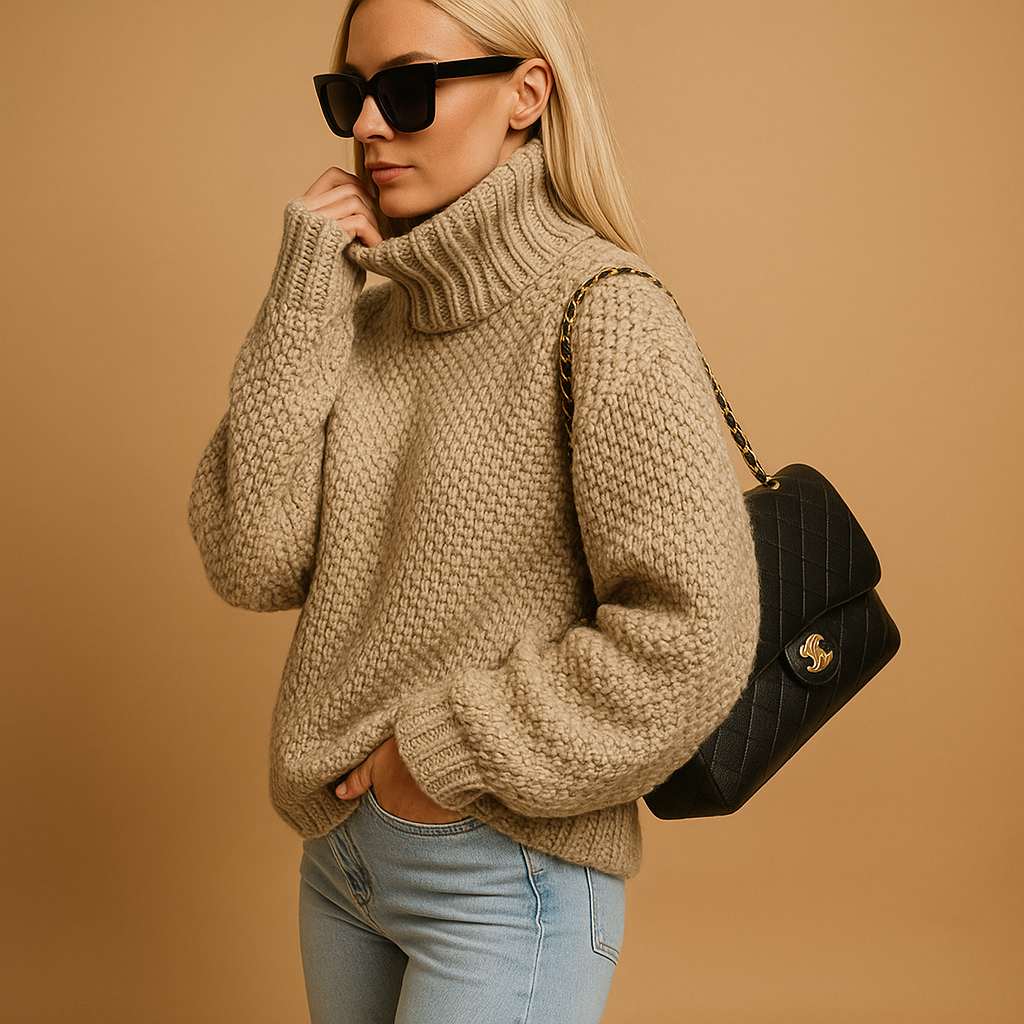 Women’s Wool Jumper | Warm Knit Jumper with Chunky Texture