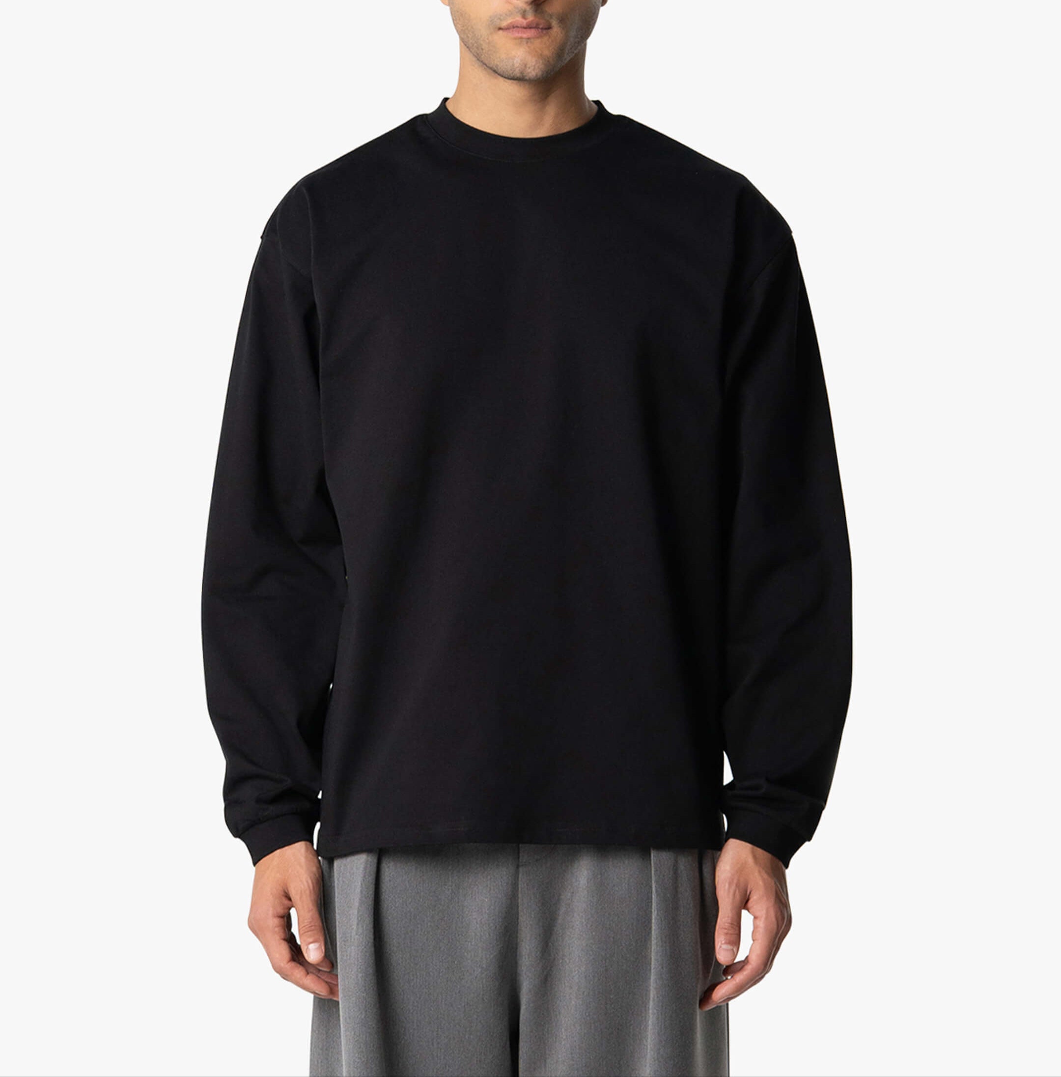 Oversized Longsleeve for Men – Soft Cotton Feel & Relaxed Fit