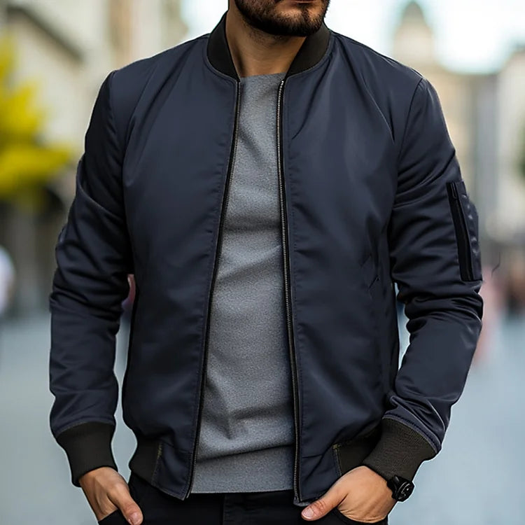 Men’s Classic Street Bomber Jacket – Sleek Design & Everyday Comfort