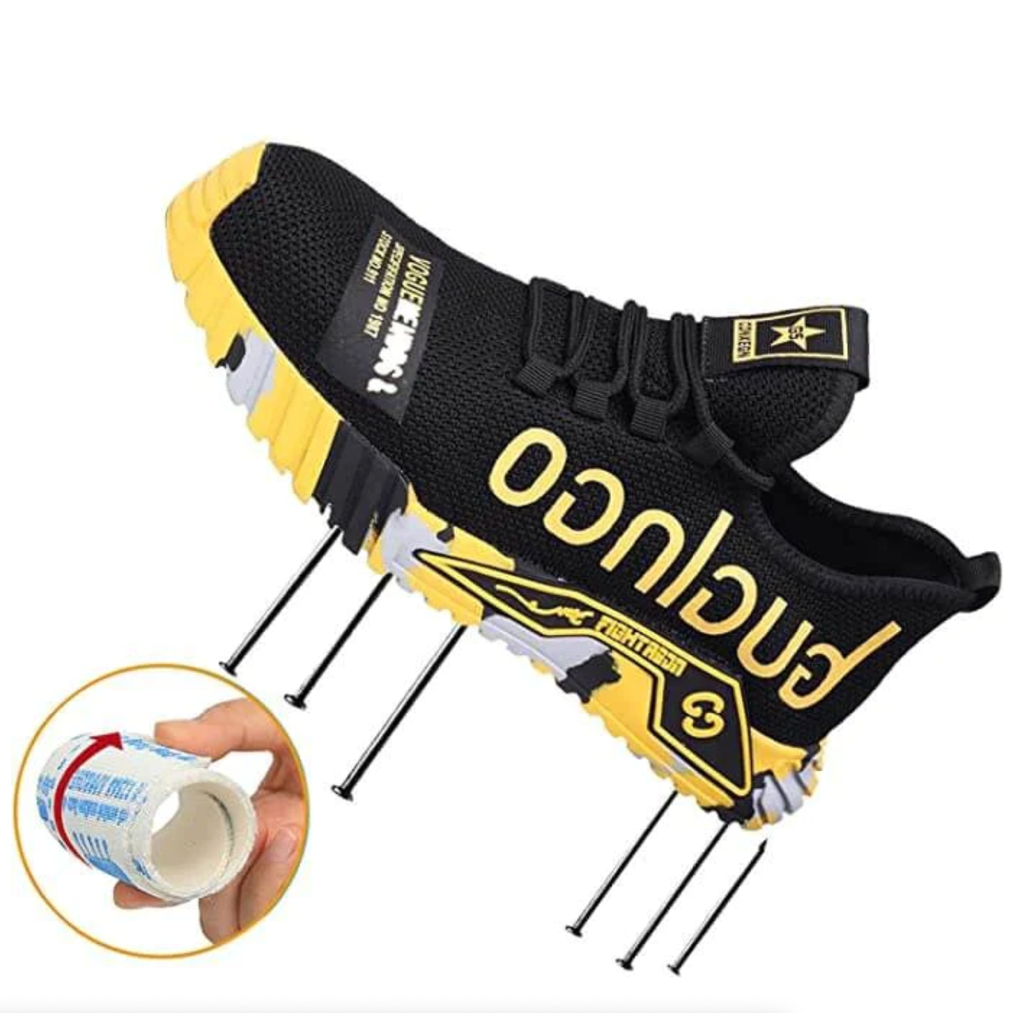 Men’s Lightweight Safety Trainers – Steel Toe & Anti-Slip Work Shoes