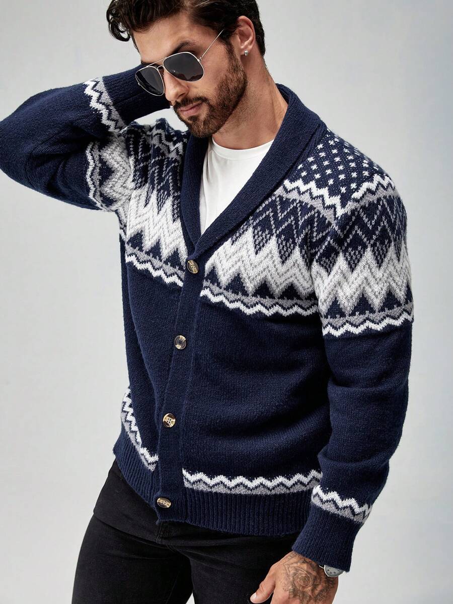 Nordic Knit Cardigan – Premium Winter Pattern