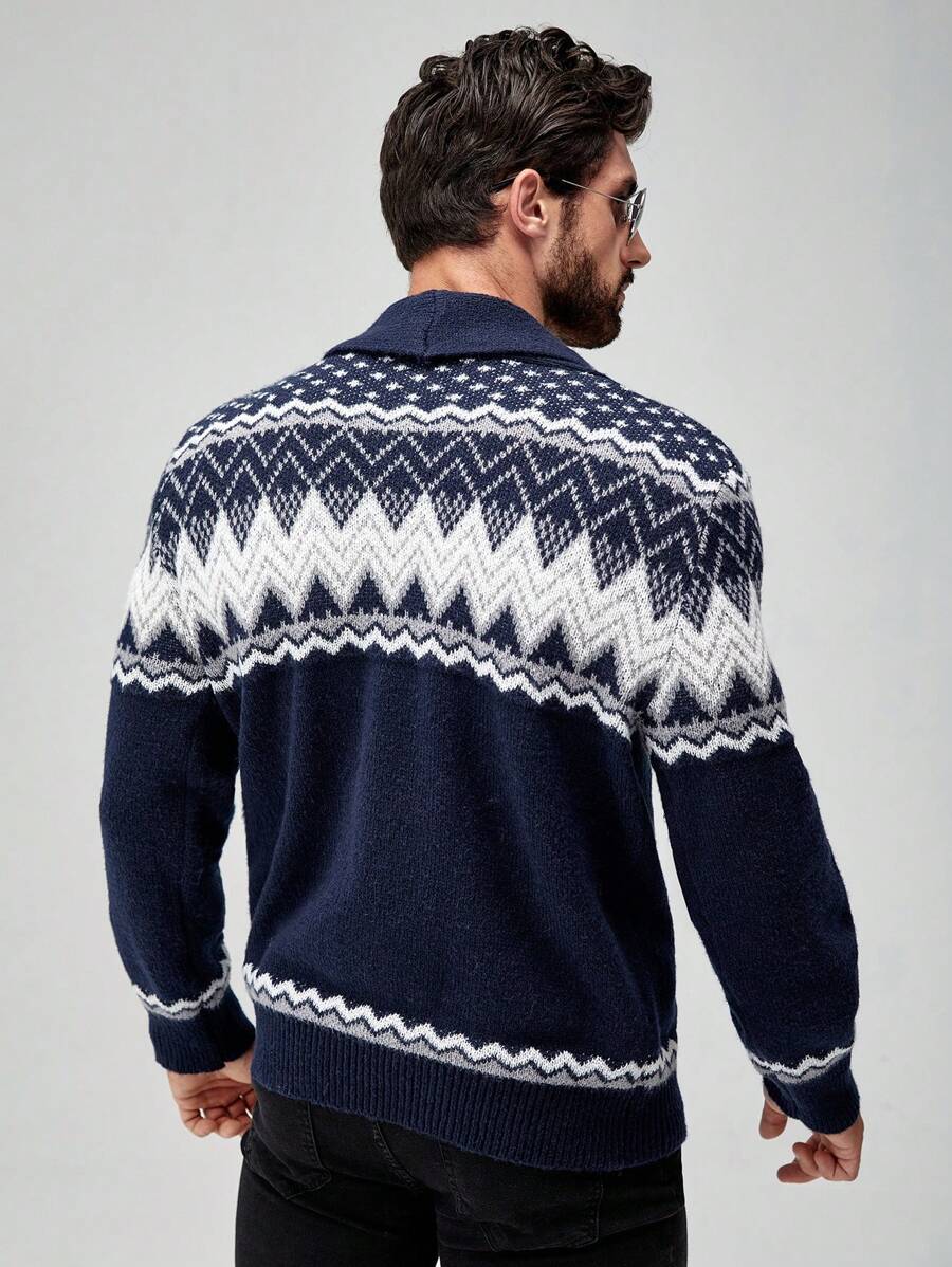 Nordic Knit Cardigan – Premium Winter Pattern