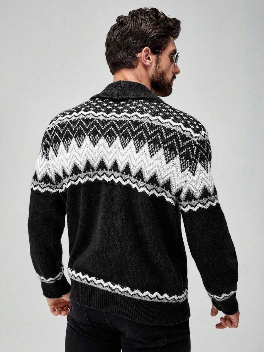 Nordic Knit Cardigan – Premium Winter Pattern