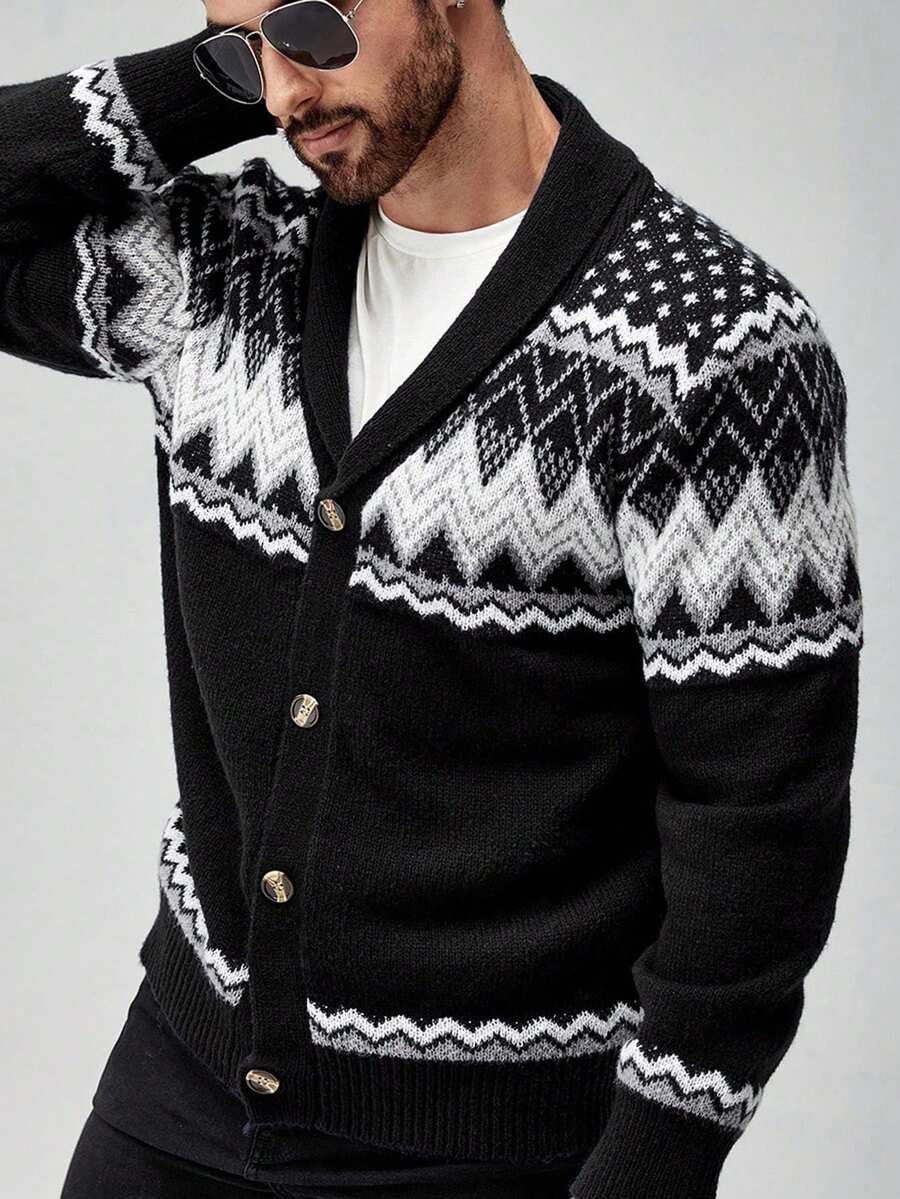 Nordic Knit Cardigan – Premium Winter Pattern