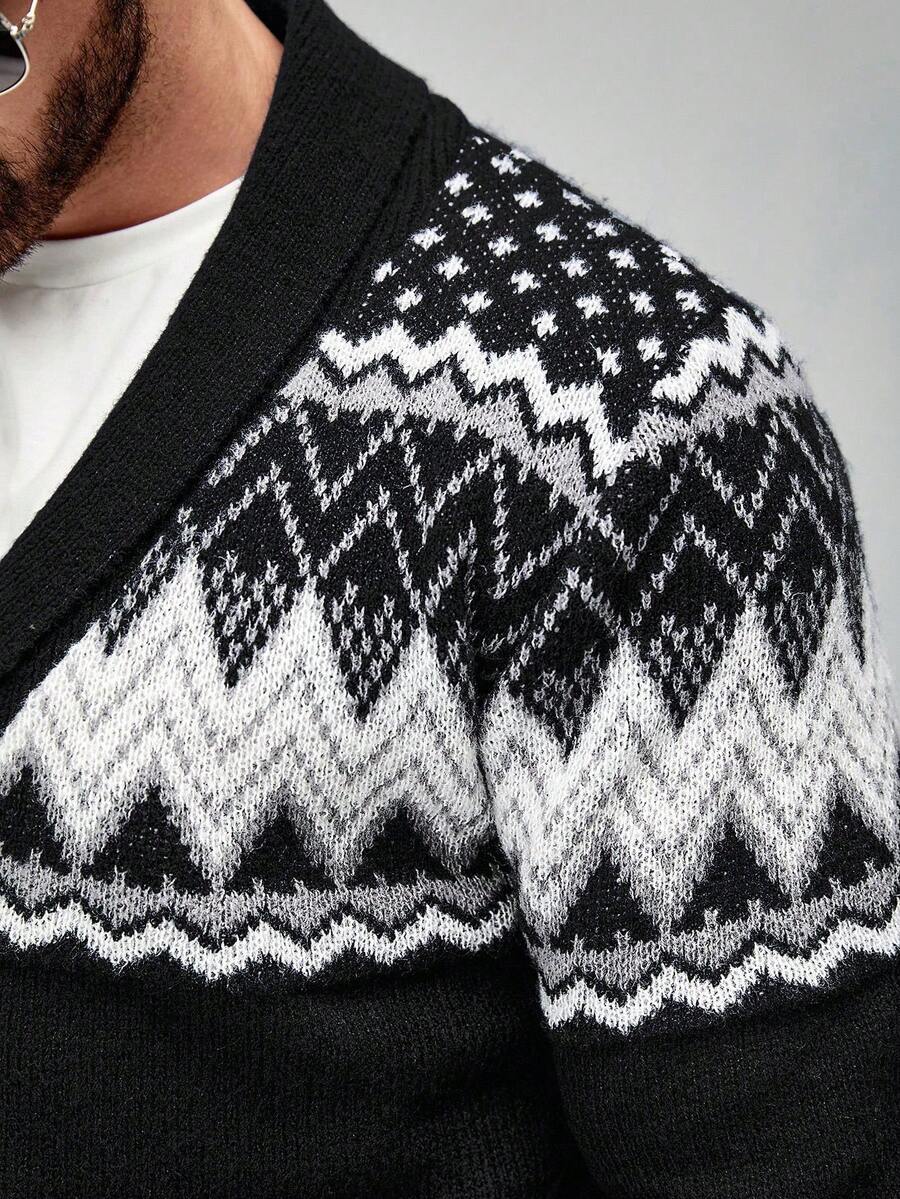 Nordic Knit Cardigan – Premium Winter Pattern