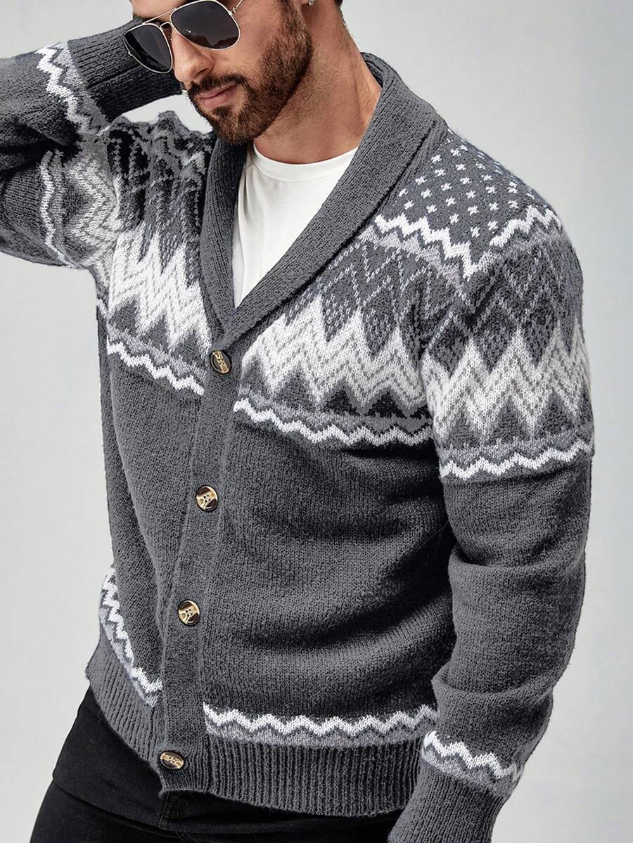 Nordic Knit Cardigan – Premium Winter Pattern