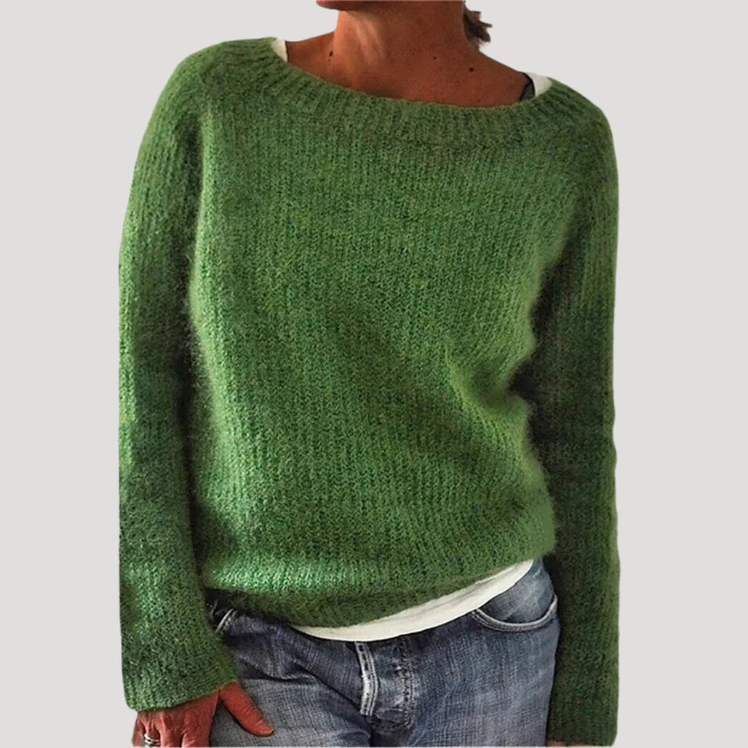 Women’s Soft Knit Relaxed Fit Sweater – Cozy Minimal Style