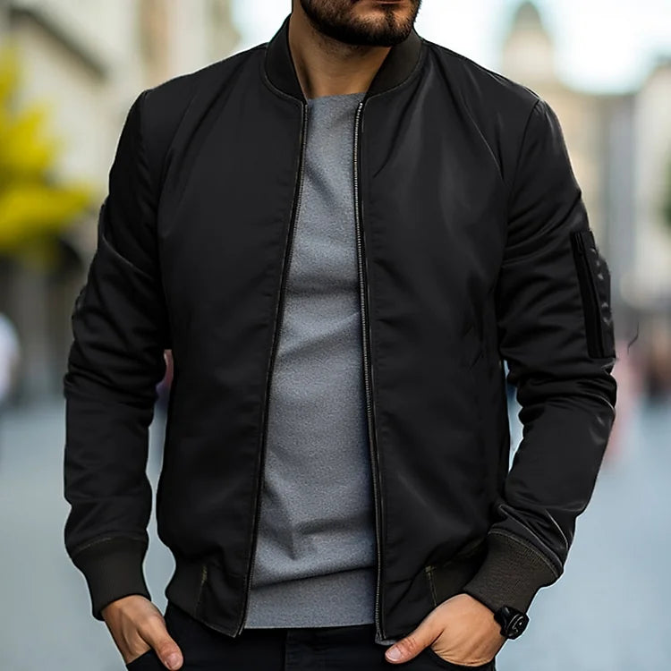 Men’s Classic Street Bomber Jacket – Sleek Design & Everyday Comfort