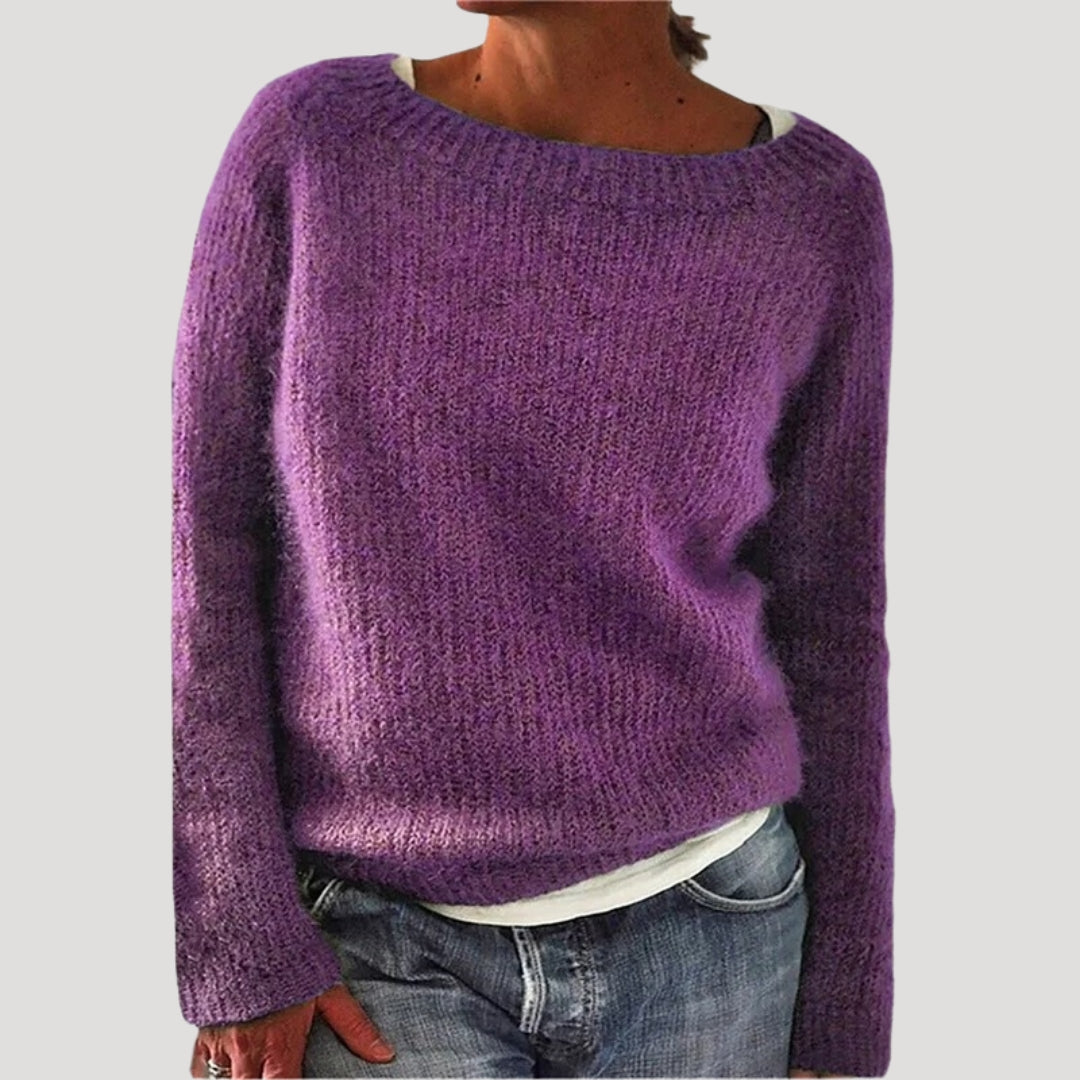 Women’s Soft Knit Relaxed Fit Sweater – Cozy Minimal Style