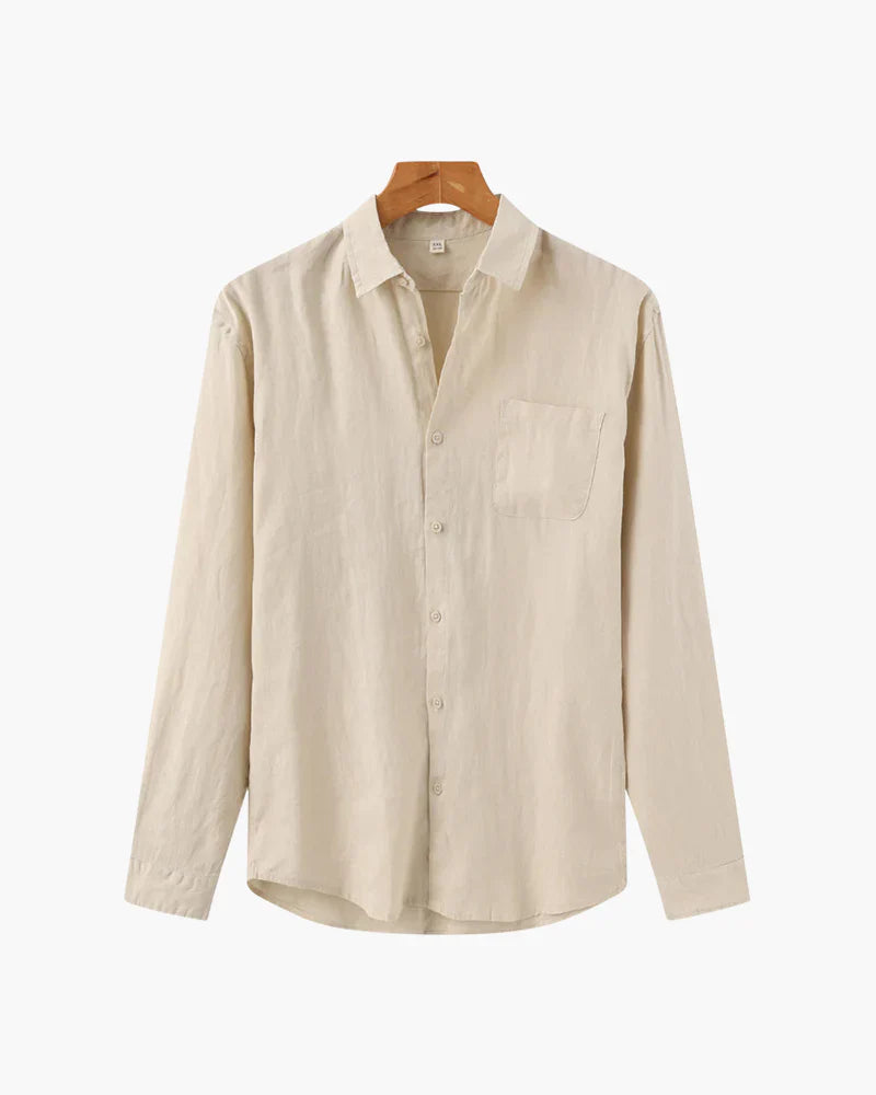 Relaxed Linen Button Shirt – Minimal Everyday Essential by Luxoo