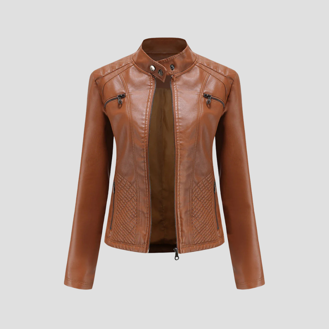 Isabelle | Quilted Leather Jacket