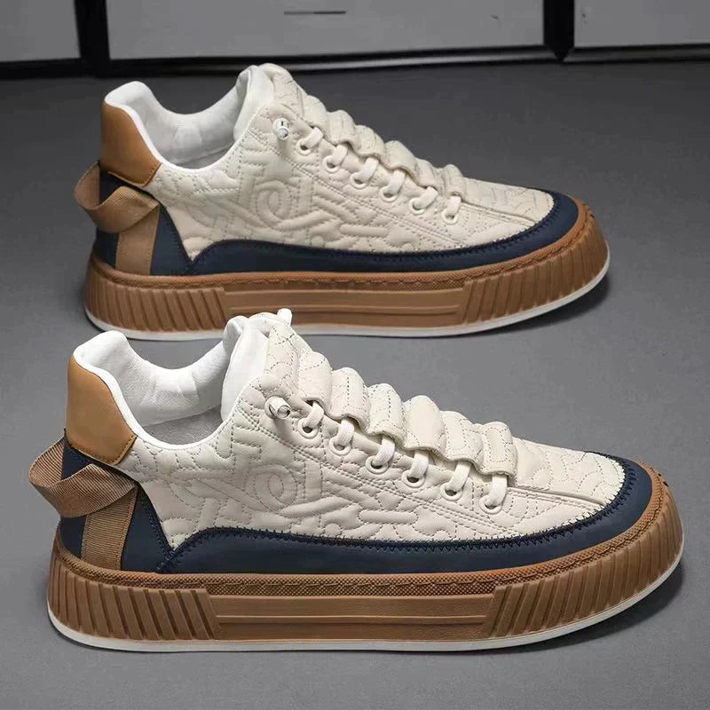 Men’s Premium Quilted Sneakers – Modern Style & Everyday Comfort