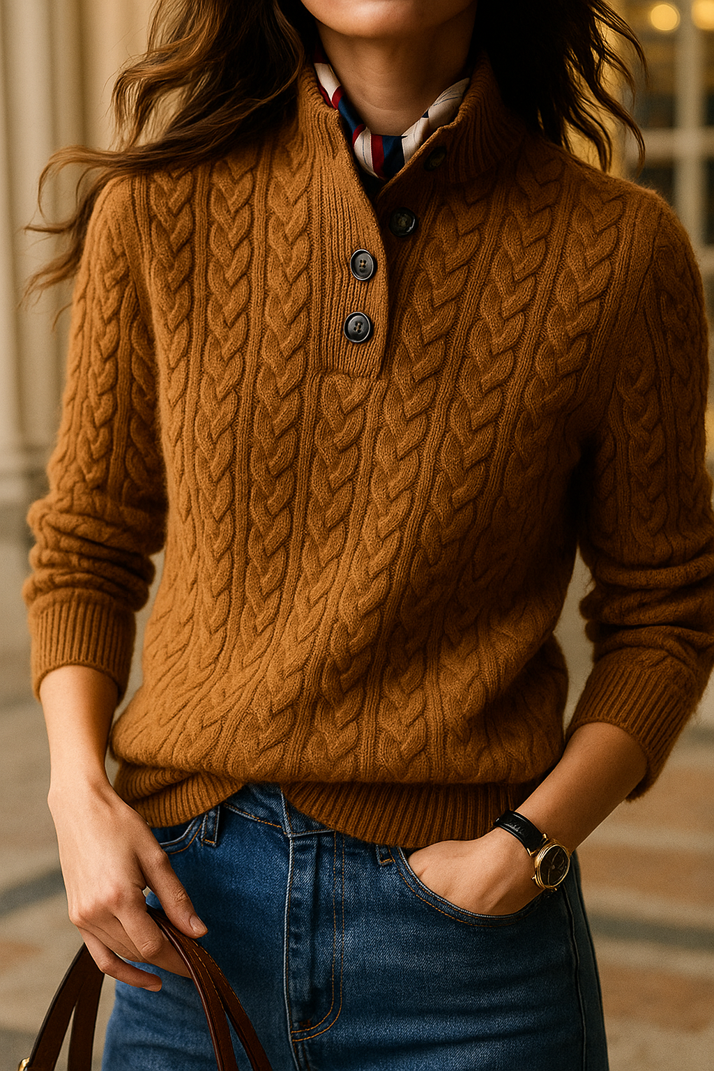 Cashmere Cable Knit Sweater