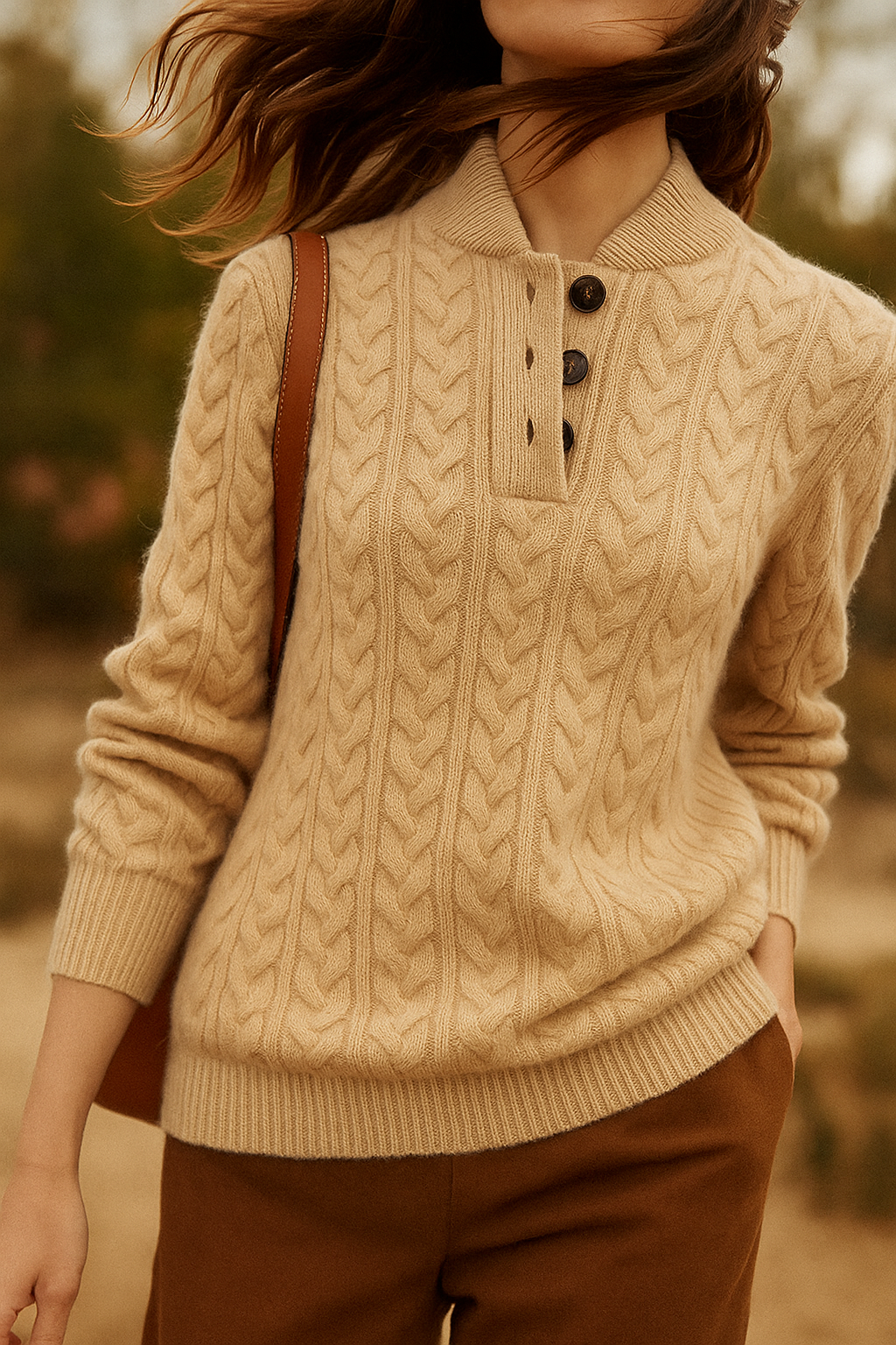 Cashmere Cable Knit Sweater