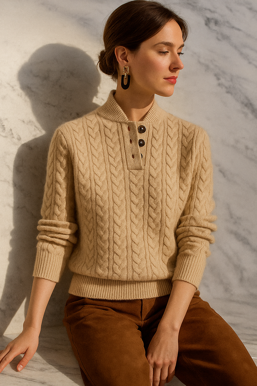 Cashmere Cable Knit Sweater