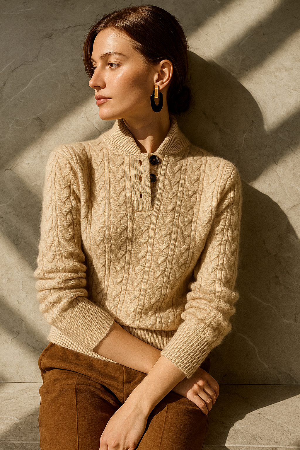 Cashmere Cable Knit Sweater