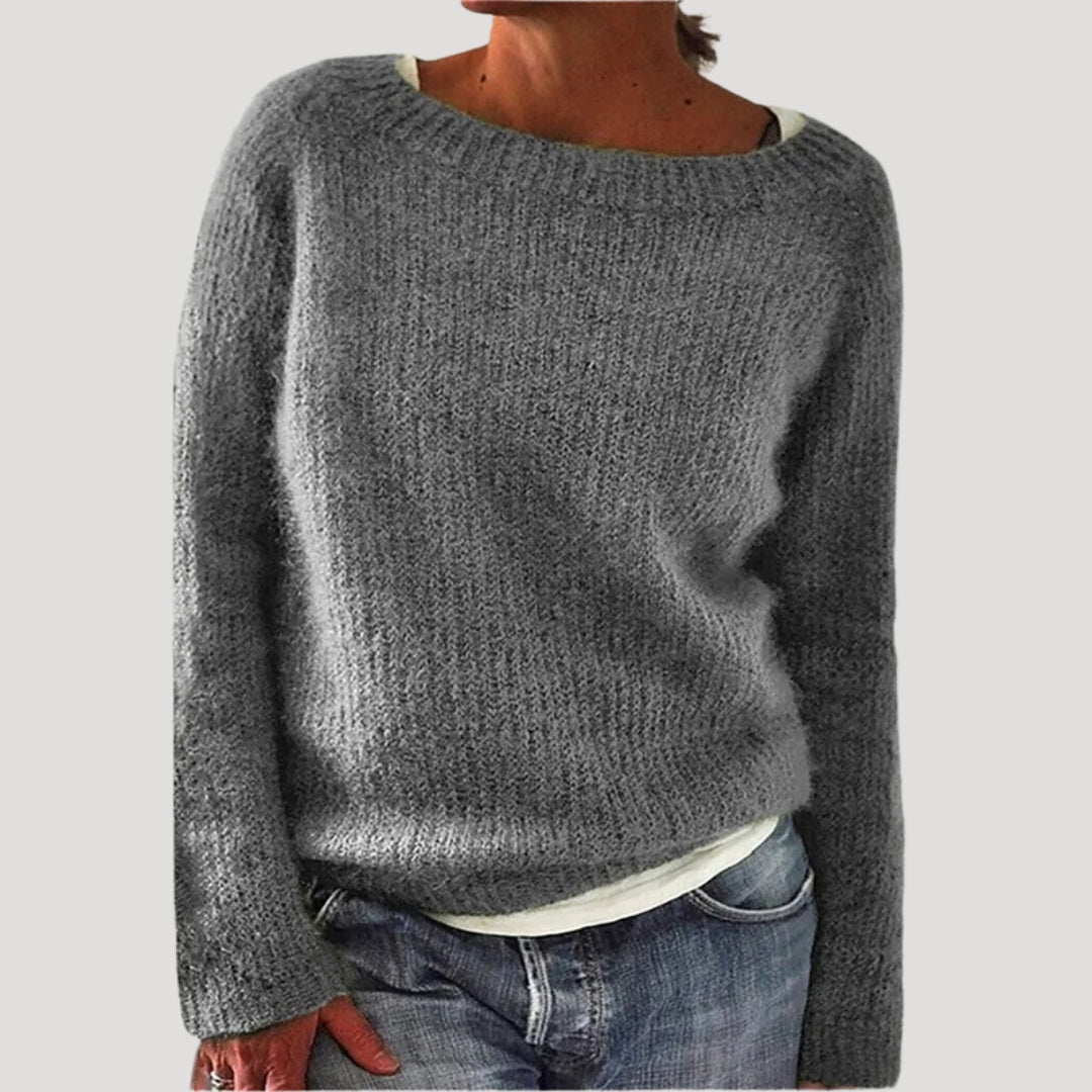 Women’s Soft Knit Relaxed Fit Sweater – Cozy Minimal Style
