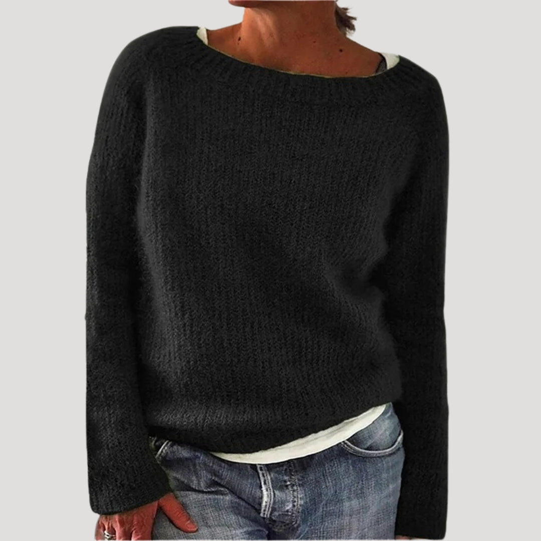 Women’s Soft Knit Relaxed Fit Sweater – Cozy Minimal Style