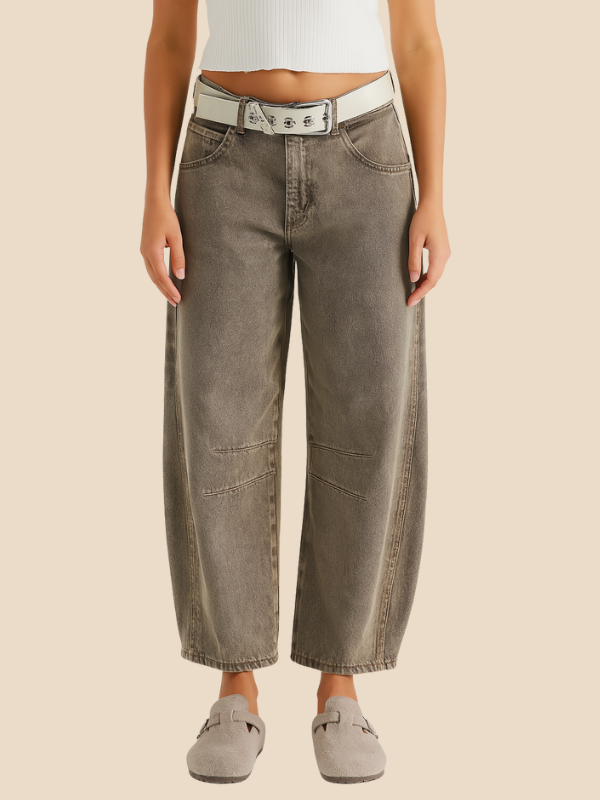 High-Waisted Leopard Print Wide-Leg Pants