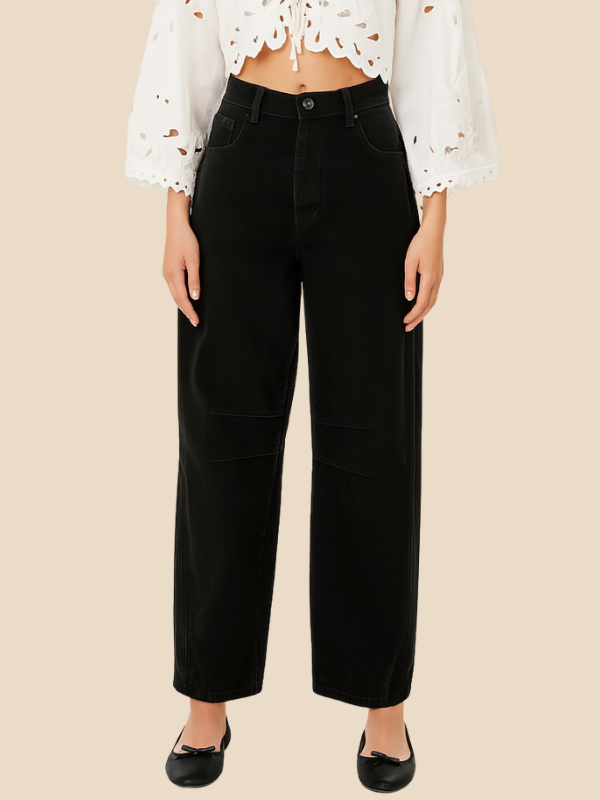 High-Waisted Leopard Print Wide-Leg Pants