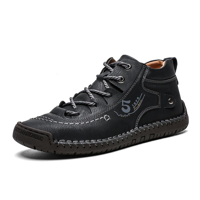 Men’s Casual Leather Shoes – Hand-Stitched Comfort & Rugged Style