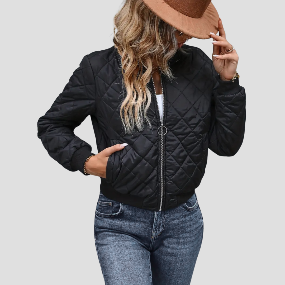 Calista | Quilted Bomber Jacket