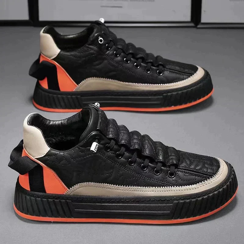 Men’s Premium Quilted Sneakers – Modern Style & Everyday Comfort