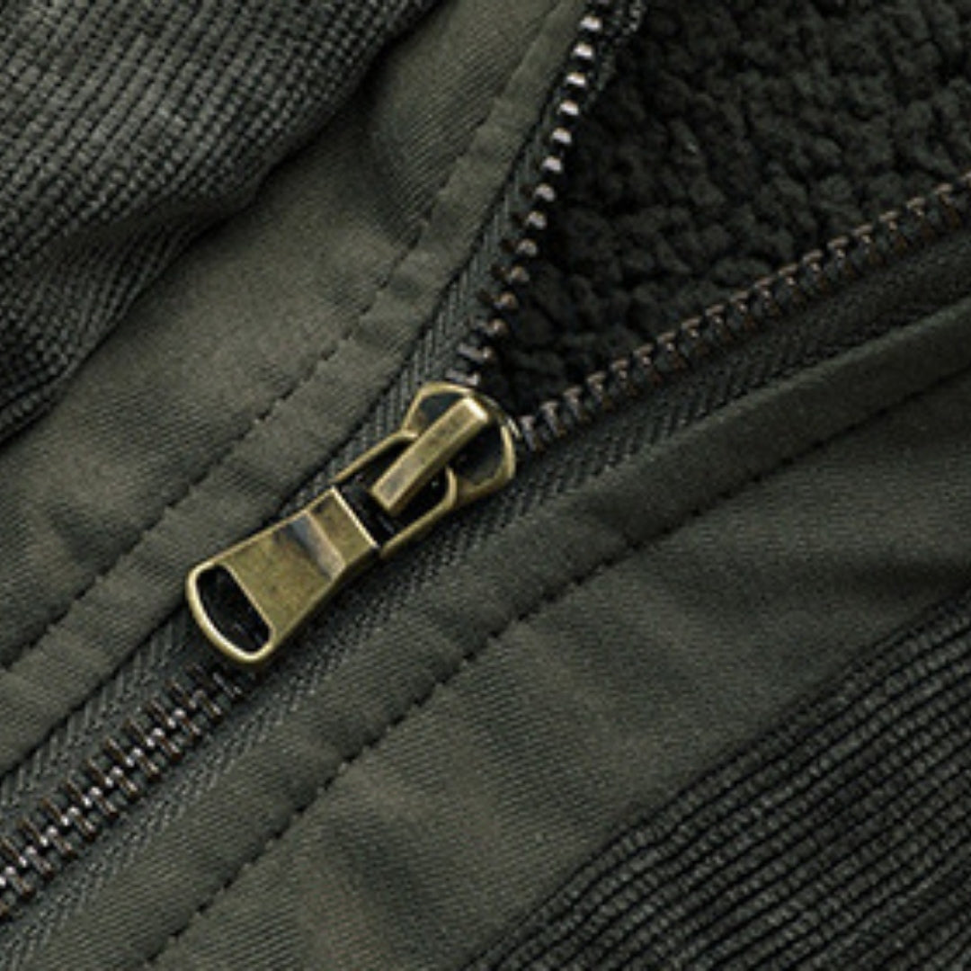 Men’s Heavy-Duty Winter Parka – Thick Fleece Lining, Multi-Pocket, Windproof Warm Jacket