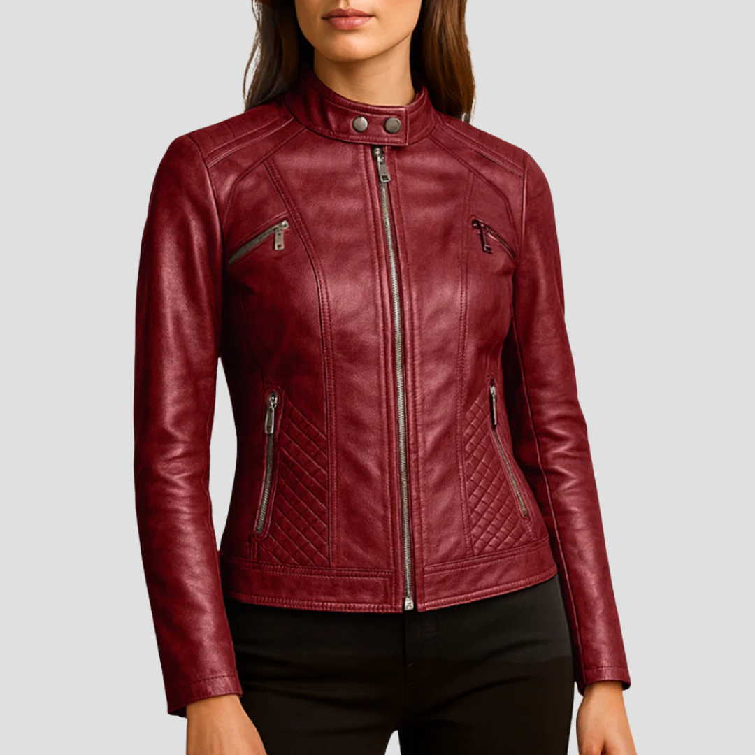 Isabelle | Quilted Leather Jacket