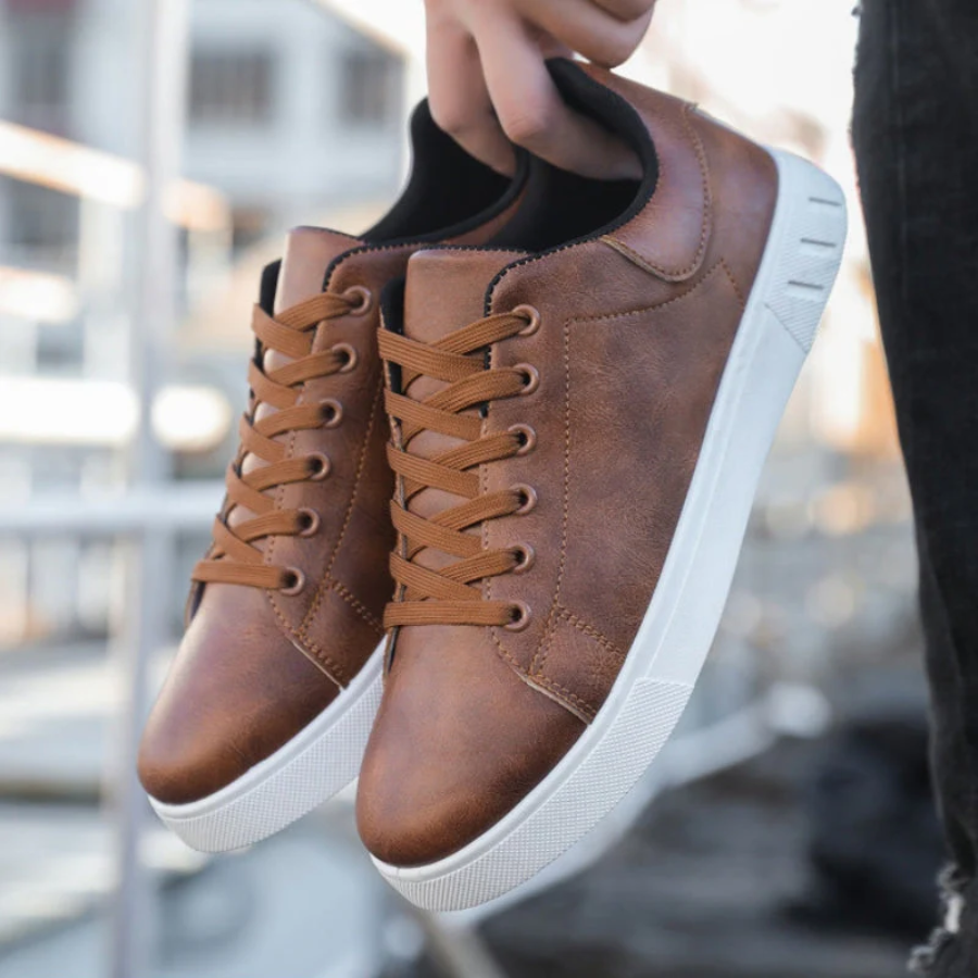 Men’s Classic Leather Sneaker – Smart Casual Comfort