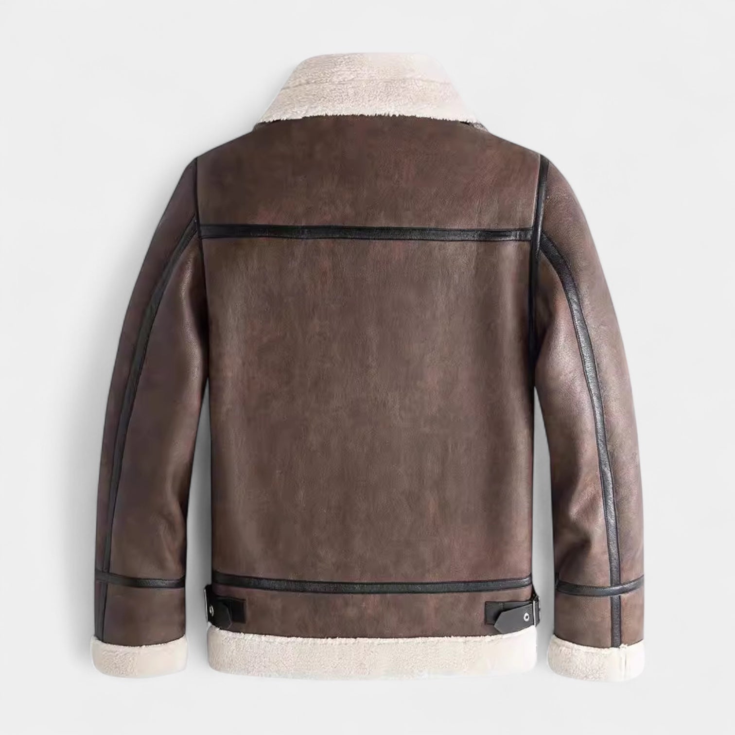 Men’s Faux Shearling Aviator Jacket – Warm, Premium Look & Winter-Ready