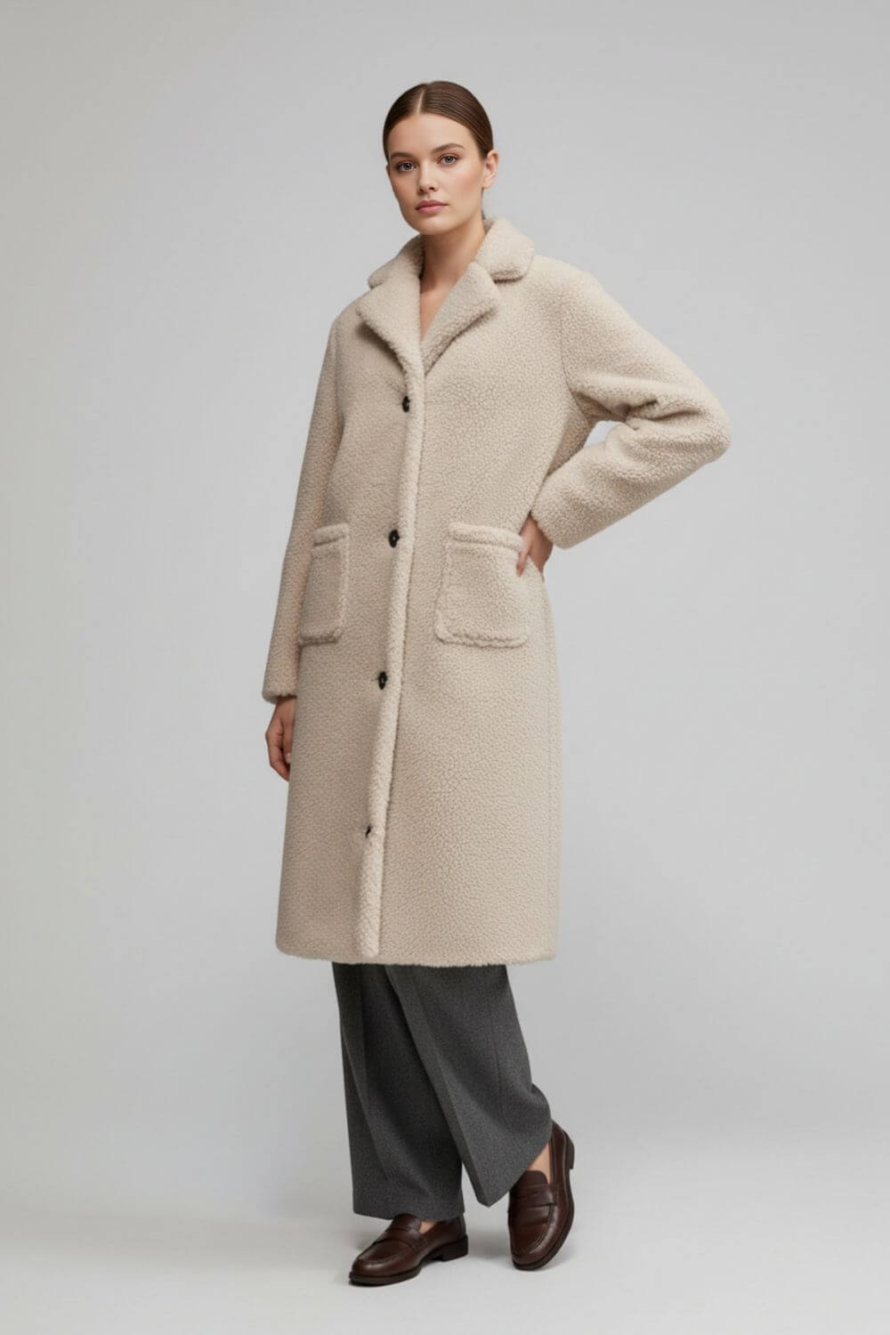 Long Teddy Coat – Ultra-Soft, Warm & Stylish